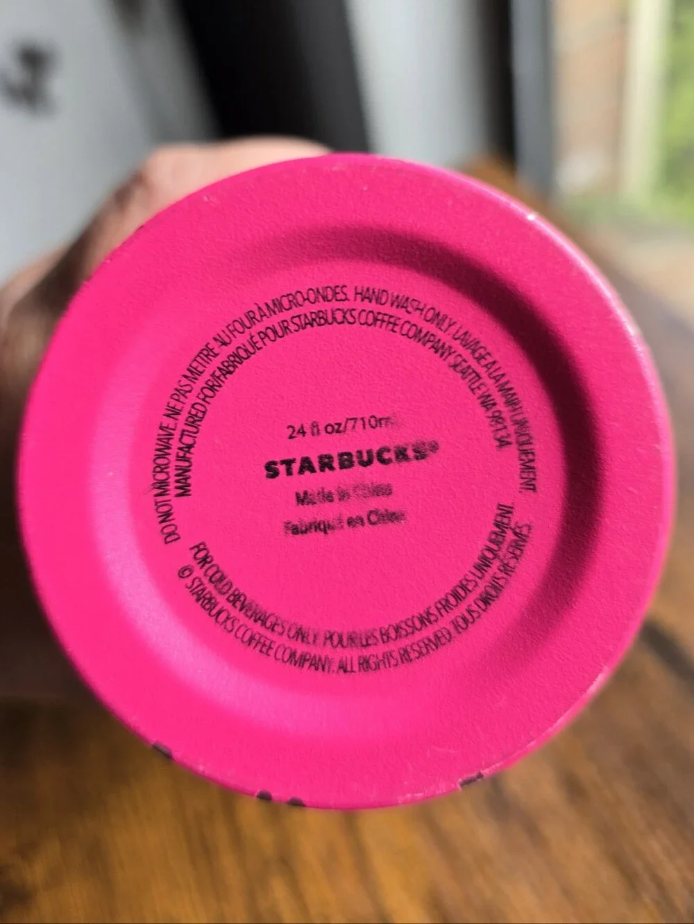Starbucks 24oz Hot Pink Soft Touch Matte Siren Cold Cup Tumbler‎